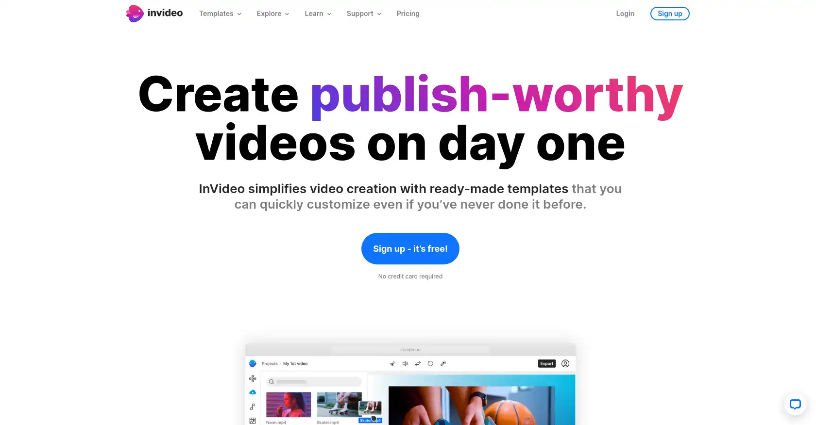 Make publish worthy videos with Invideo