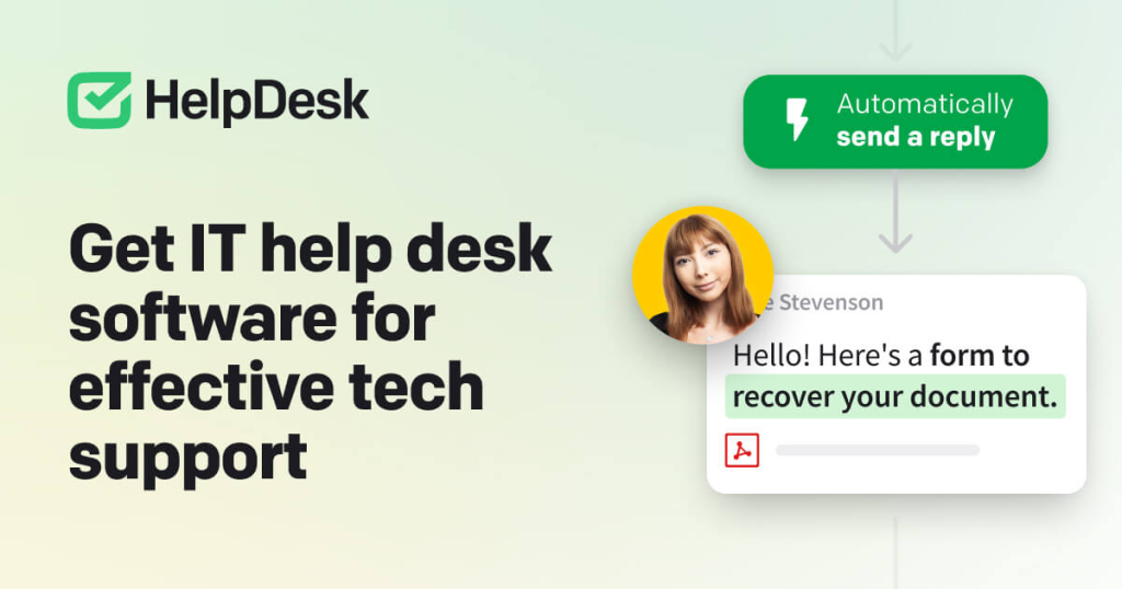 Smooth Customer Support’s operation with HelpDesk - Sofwarel