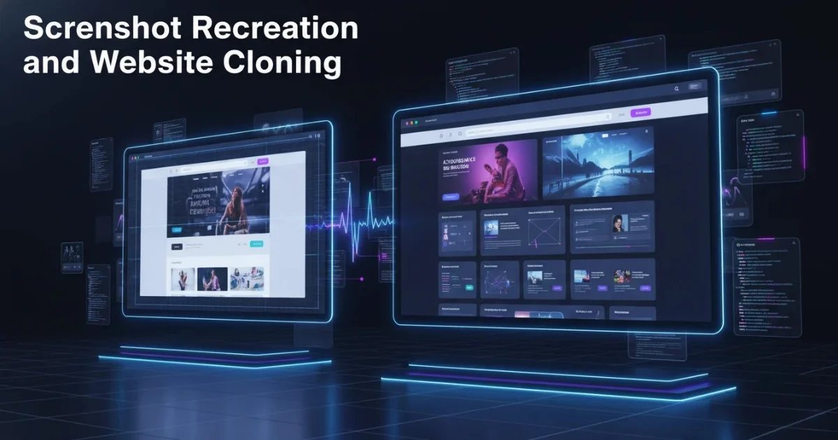 Screenshot Recreation and Website Cloning